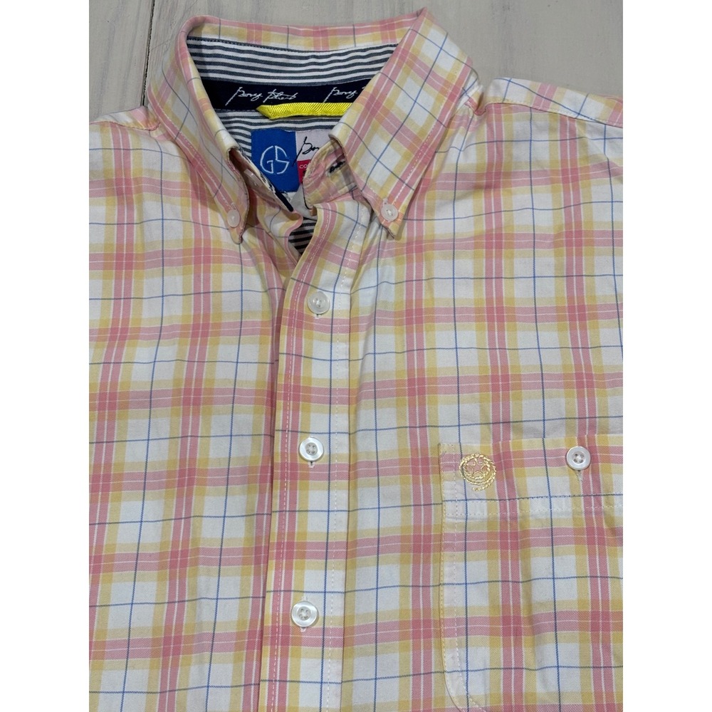 Wrangler George Strait Cowboy Cut Plaid Button Down Shirt Mens Medium MGS679M